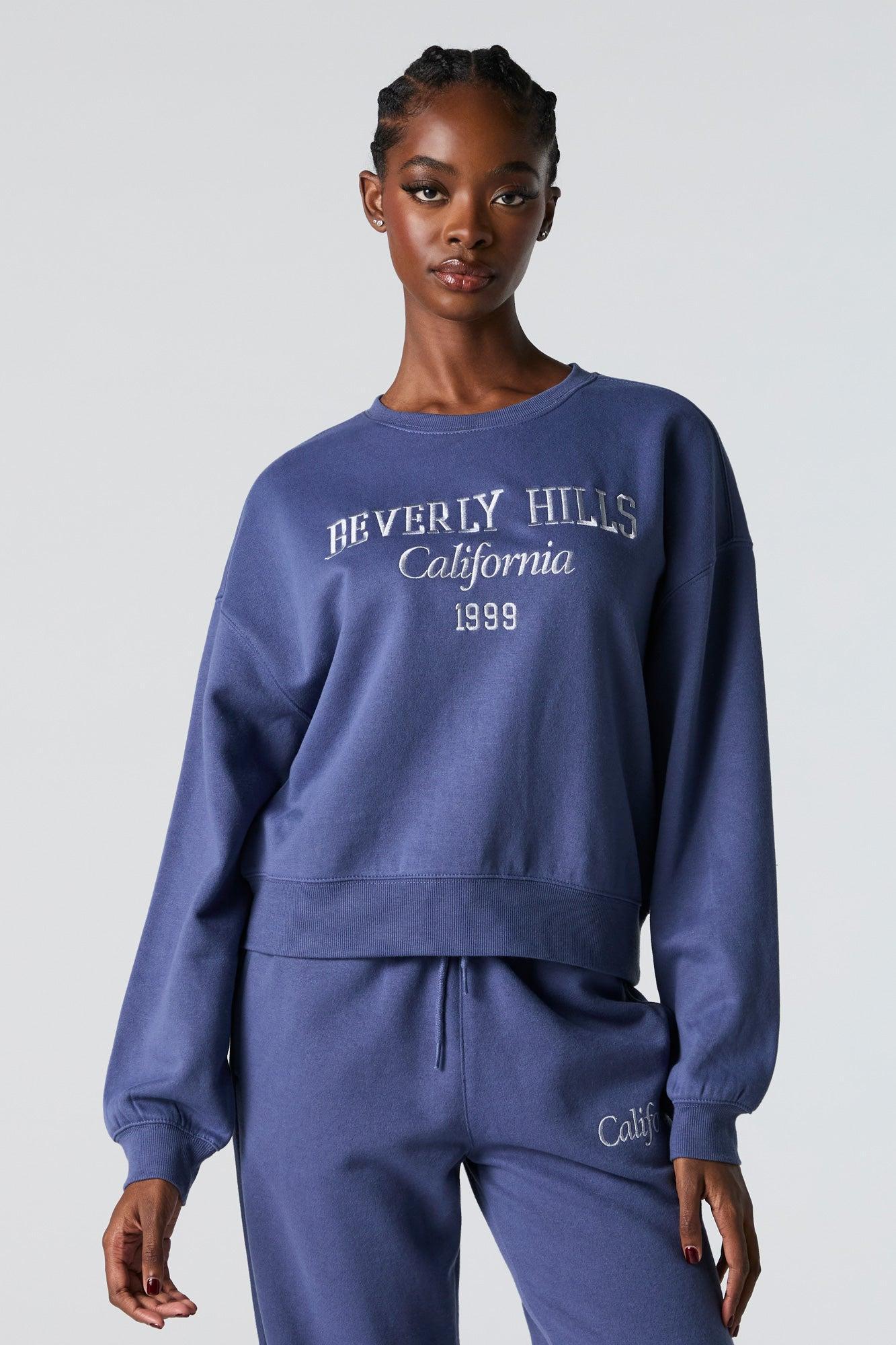 Destination Twill Embroidered Fleece Sweatshirt Female Product Image