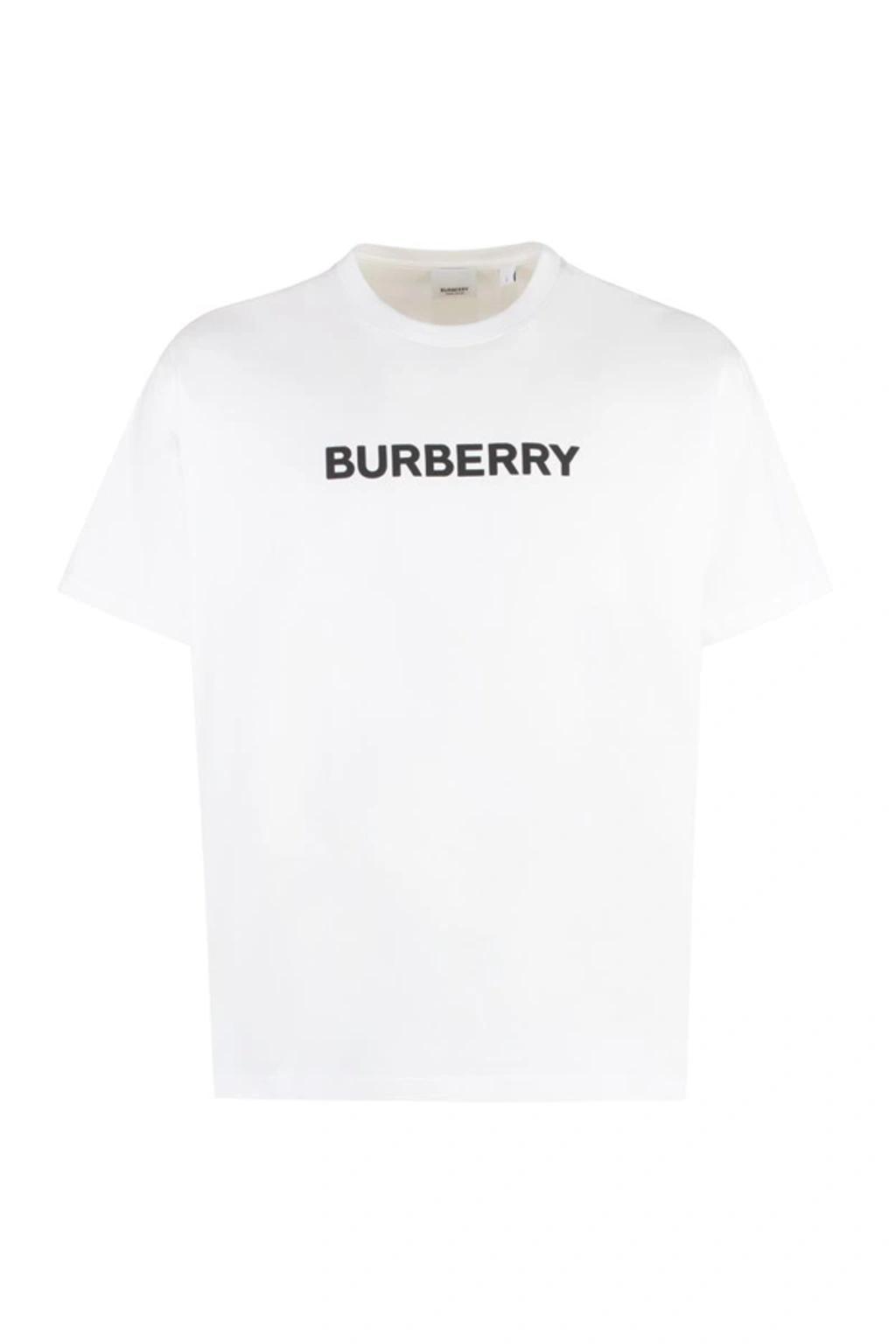 Cotton Crew-neck T-shirt In White Product Image