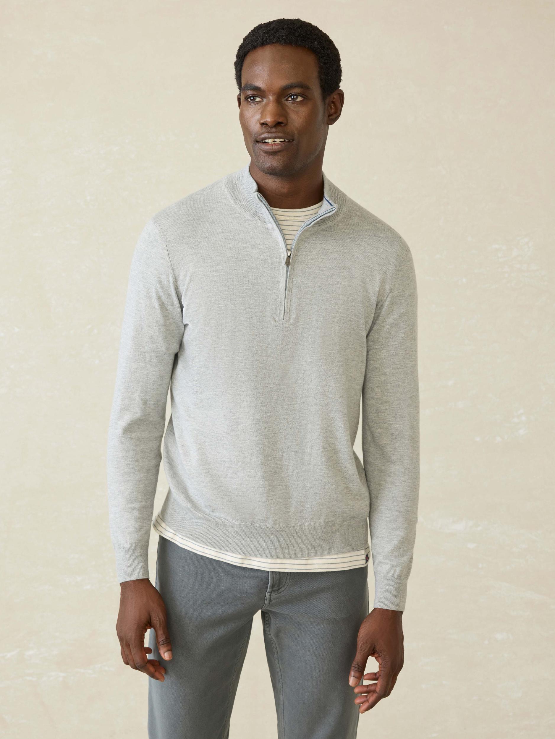 Movement™ Quarter Zip Sweater - Mineral Grey Heather Male Product Image