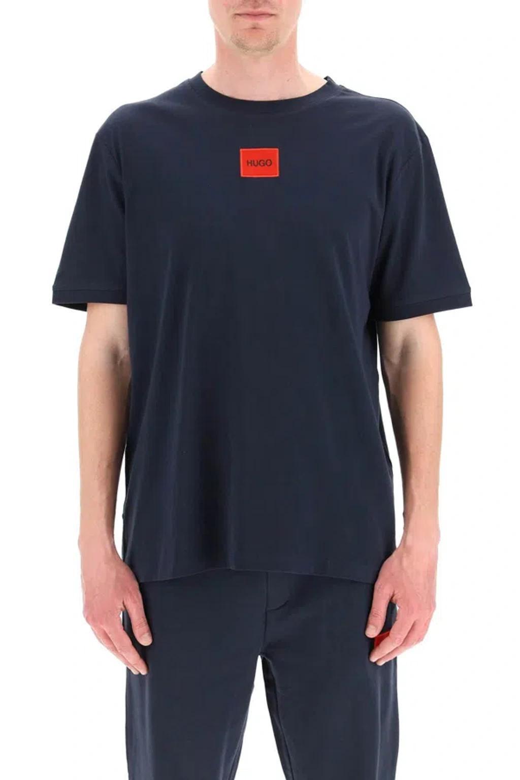 HUGO BOSS Hugo Diragolino Logo T-shirt In Blue Product Image
