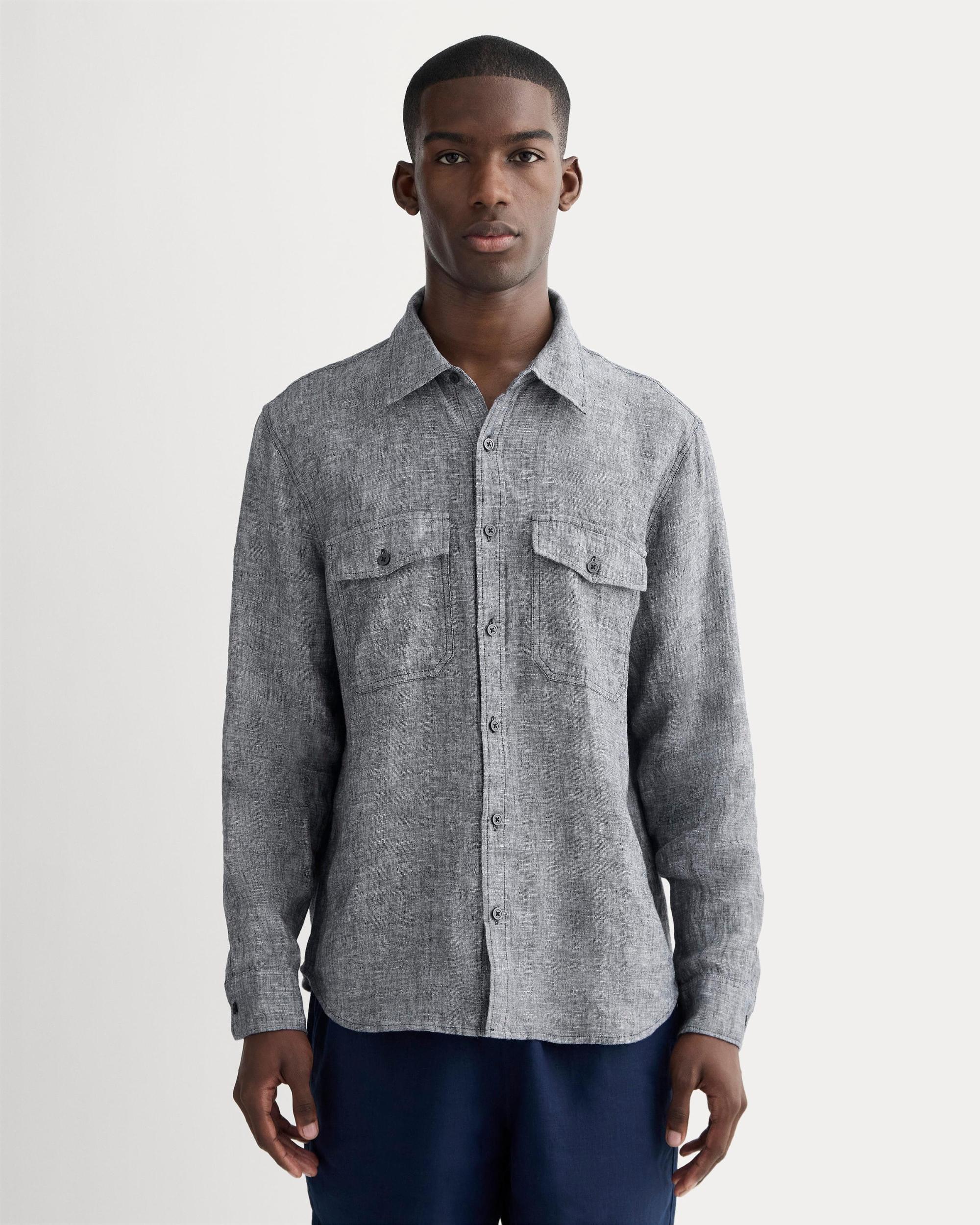 The Linen Utility Shirt Product Image