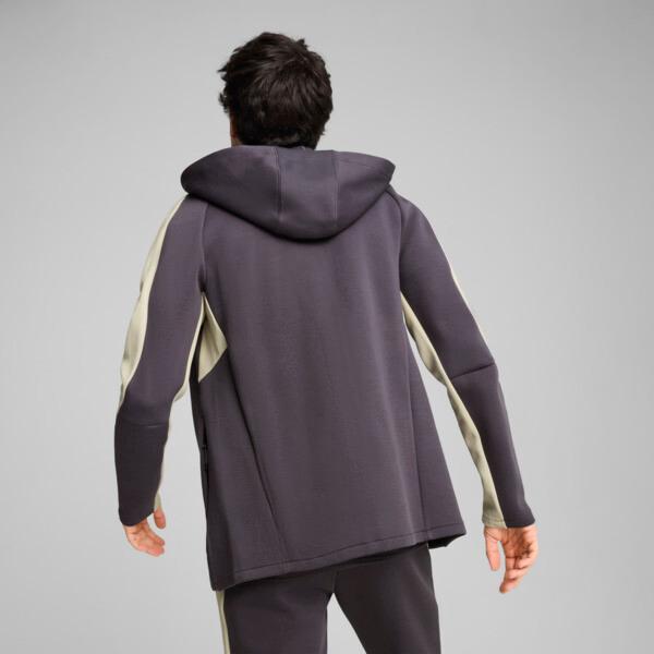 PUMA EVOSTRIPE Full-Zip Men's Hoodie in Galactic Grey Product Image