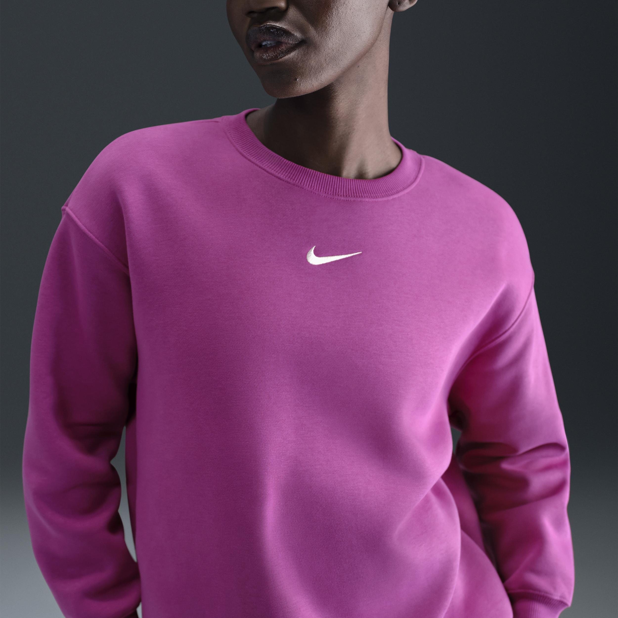Nike Womens Sportswear Phoenix Fleece Oversized Crewneck Sweatshirt Product Image