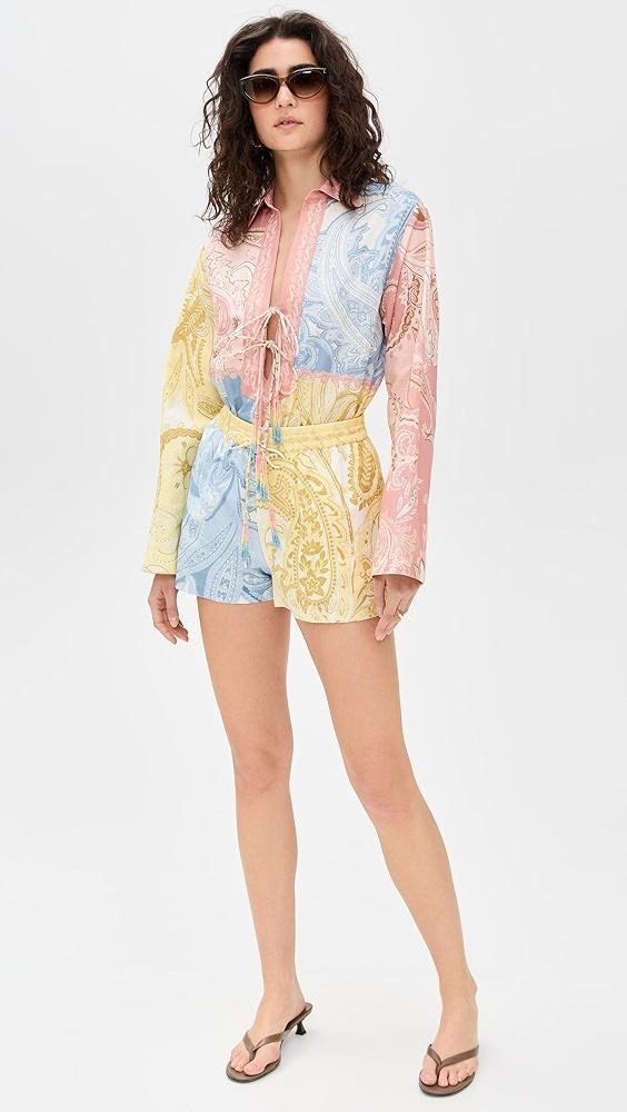Hemant and Nandita Drop Shoulder Collared Tunic | Shopbop Product Image