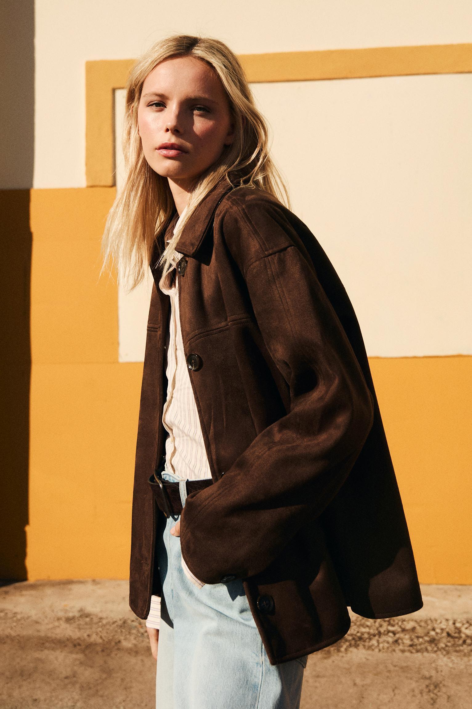 Faux suede jacket Product Image