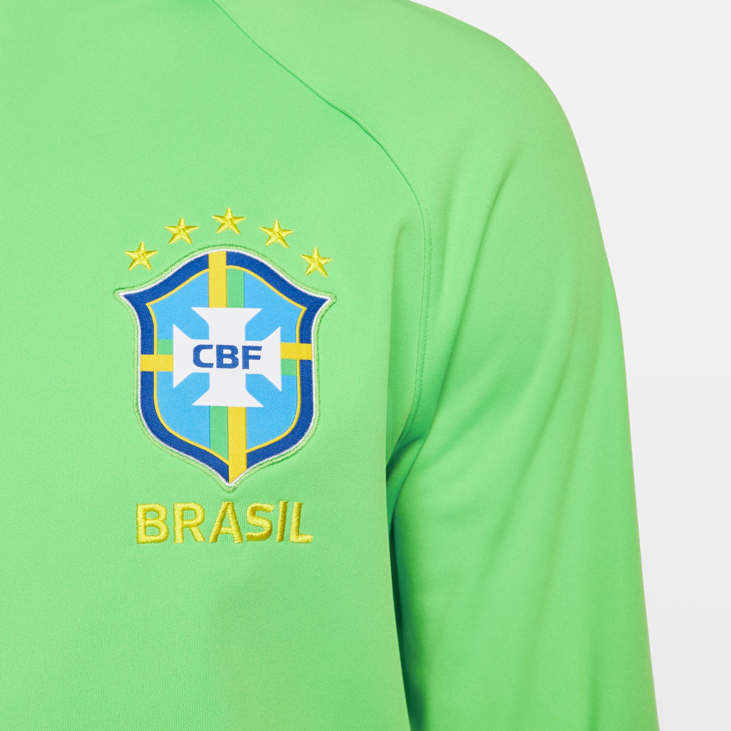 Men's Nike Green Brazil National Team Academy Pro Anthem Performance Full-Zip Jacket, Size: XL, Soc Green Product Image
