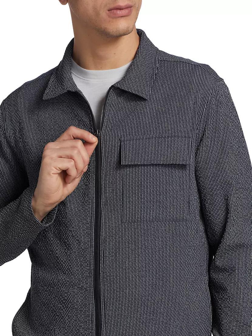 COLLECTION Seersucker Bomber Jacket Product Image