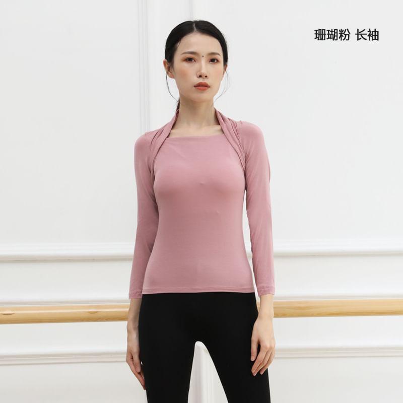 Long-Sleeve Plain Dance T-Shirt Product Image