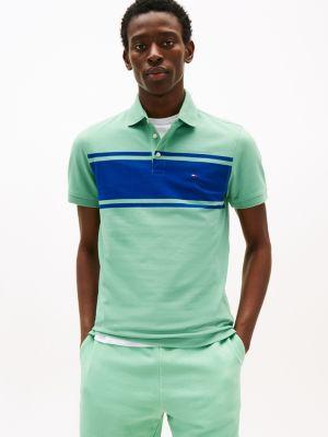 Slim Fit Block Stripe Polo Product Image