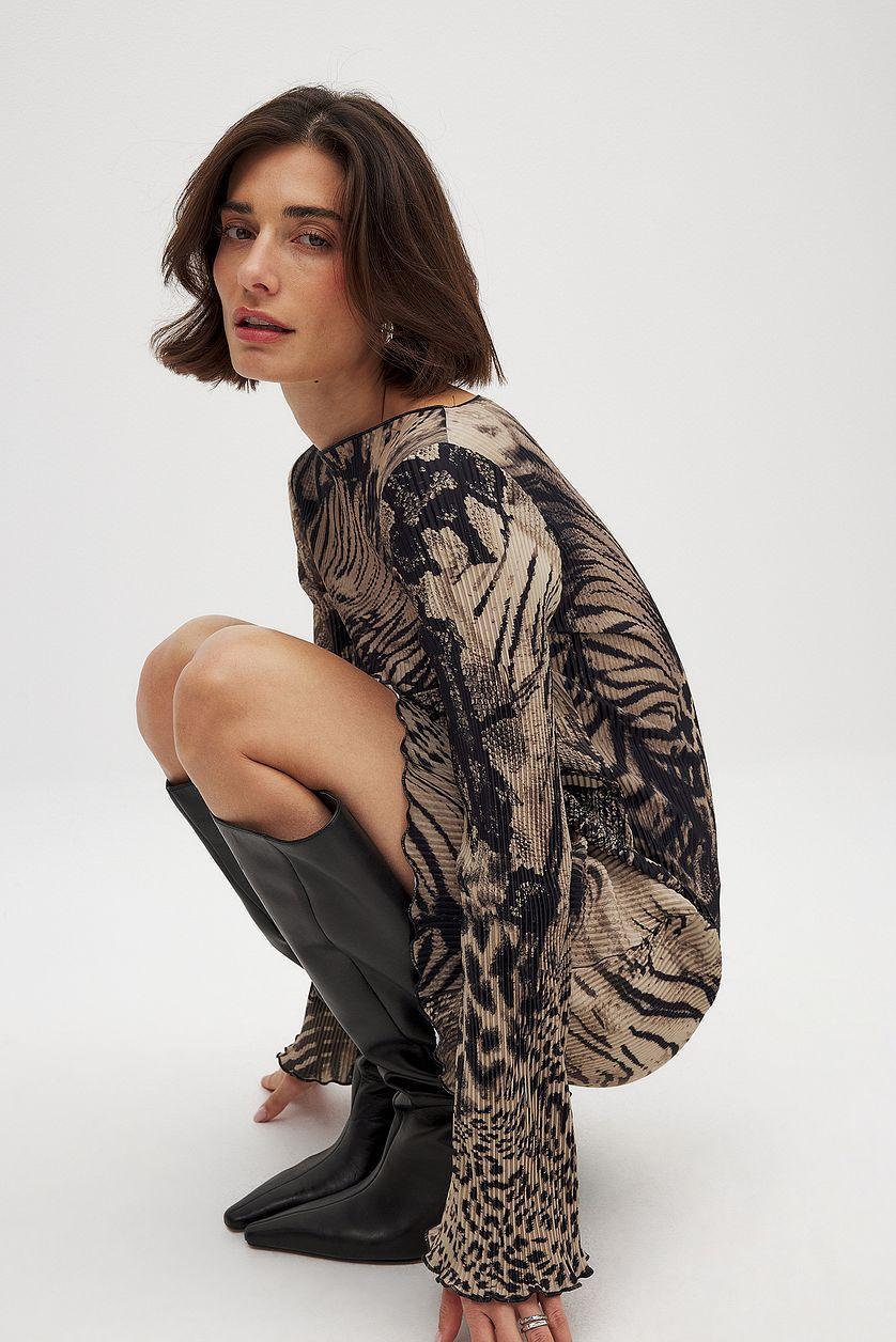 Pleated Mini Dress Product Image