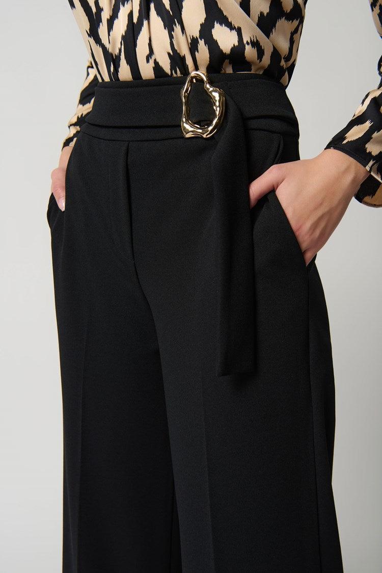 Scuba Crepe Wide-Leg Pants Product Image