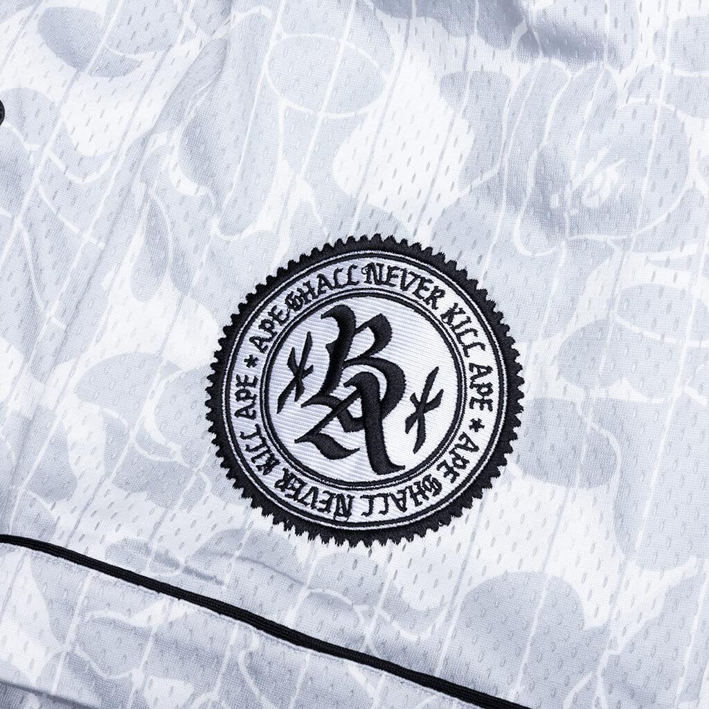 Camo Stripe Baseball Shirt - Gray Male Product Image