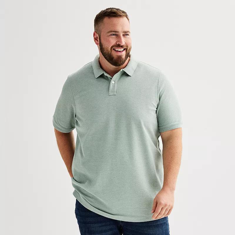 Big & Tall Sonoma Goods For Life® Pique Polo, Men's, Size: 4XB, Blue Texture Product Image