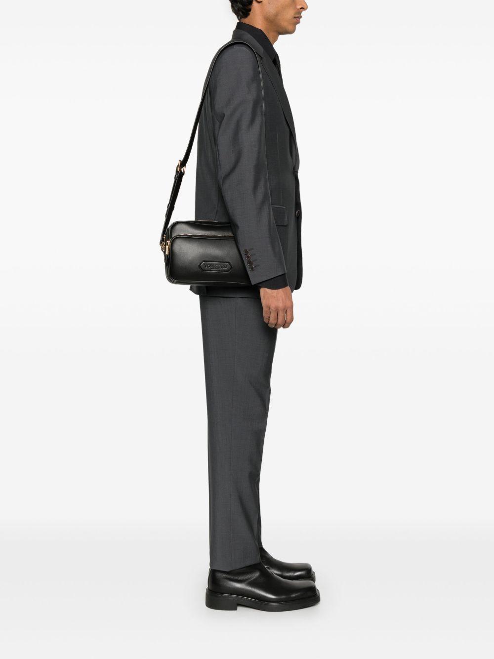 medium leather messenger bag Product Image