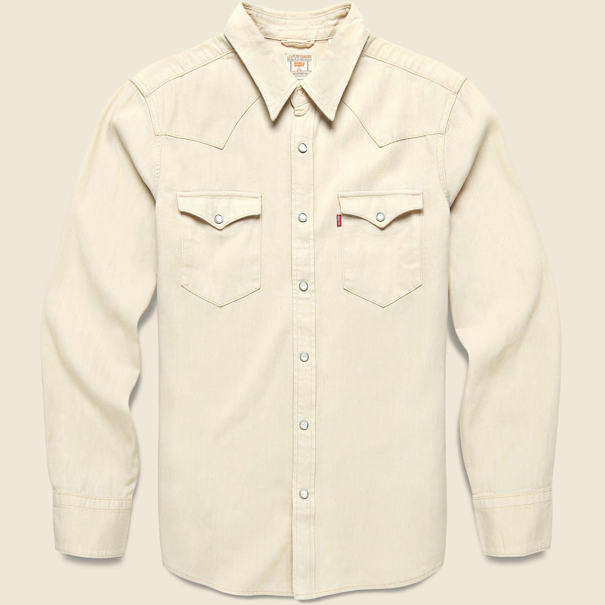 Barstow Denim Western Shirt - Eddlyn Ecru Product Image