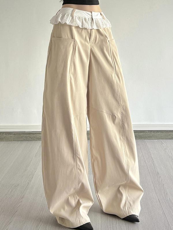 Lace Cargo Pants Product Image