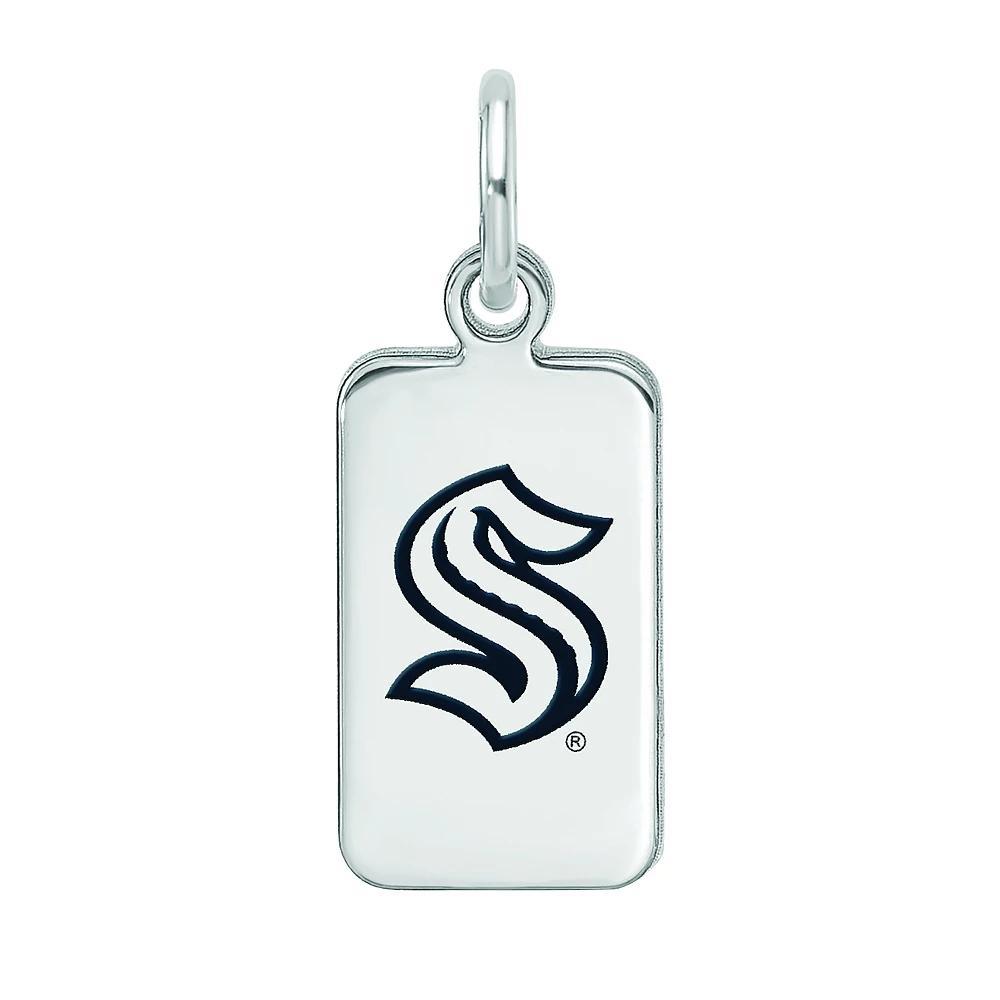 LogoArt Sterling Silver Enamel Seattle Kraken Tag Pendant, Women's, Size: 15 mm Product Image