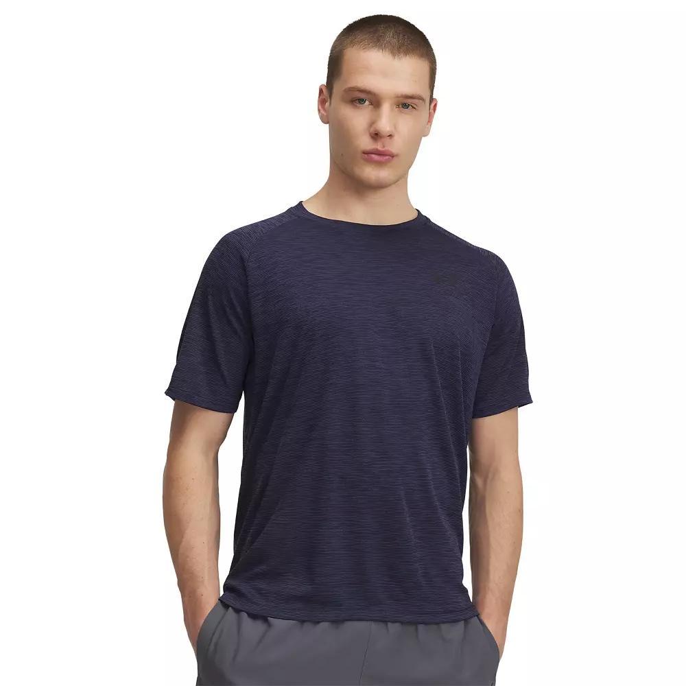 Big & Tall Under Armour Tech™ Textured Short Sleeve Tee, Men's, Size: XXL Tall, Downpour Gray Product Image