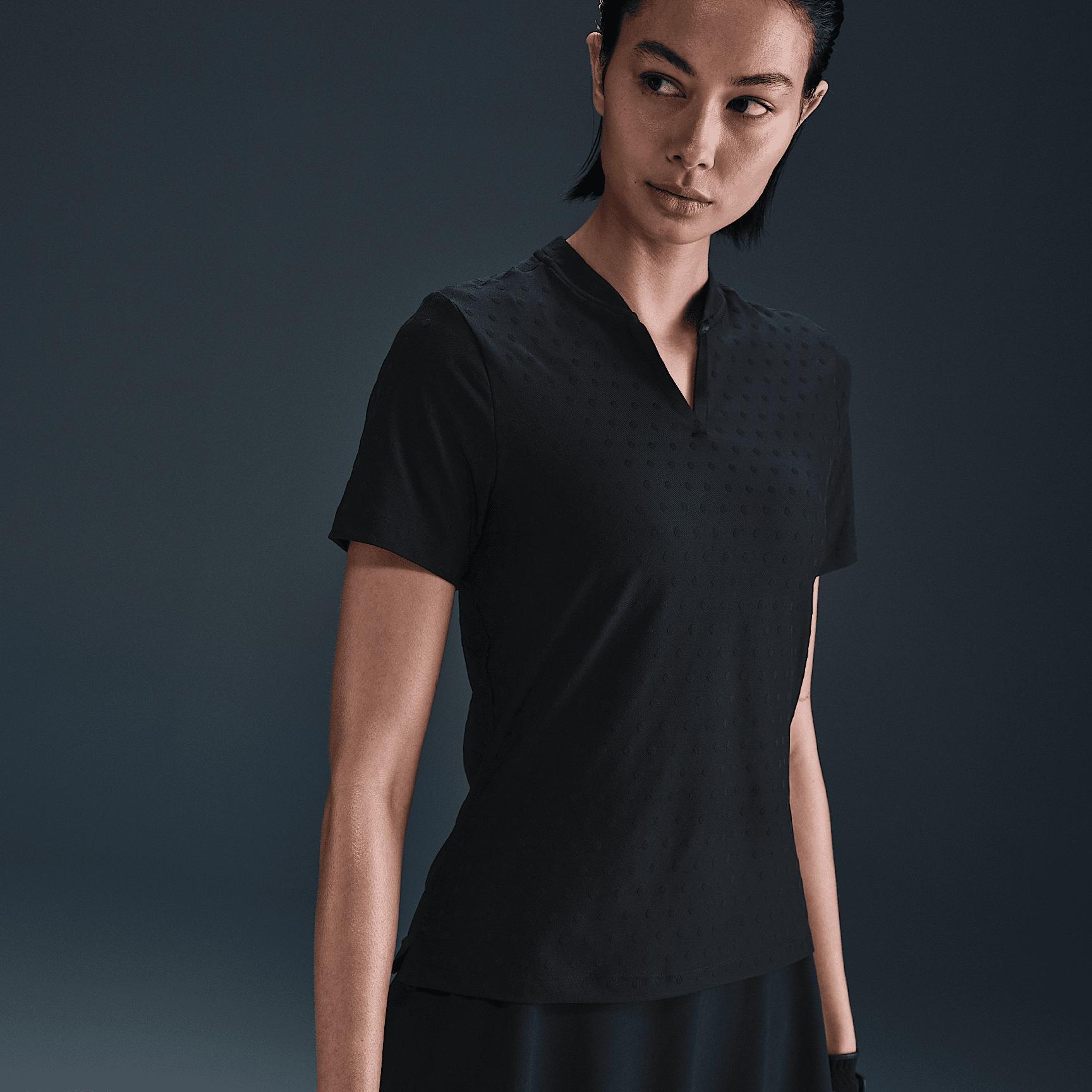 Nike Women's Tour Dri-FIT Short-Sleeve Blade Jacquard Golf Polo Product Image
