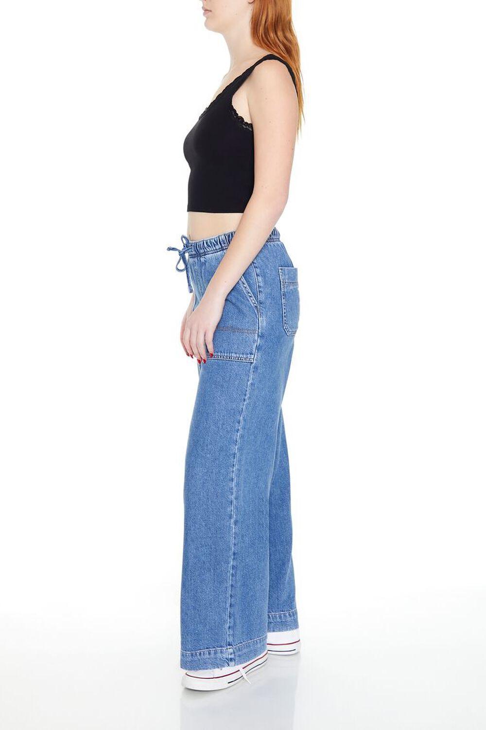 Wide-Leg Drawstring Jeans | Forever 21 Product Image