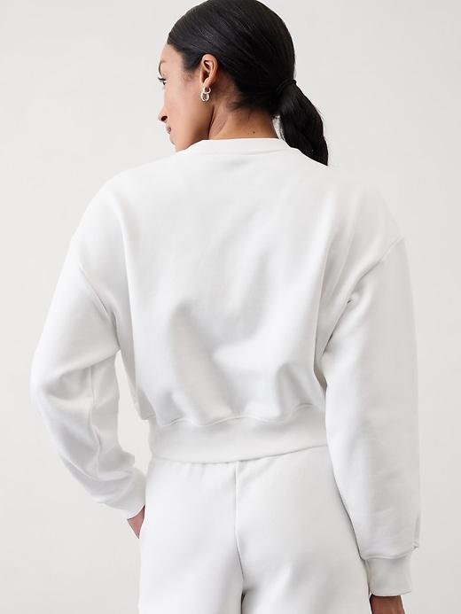 Heavyweight Terry Crop Crew Sweatshirt Product Image
