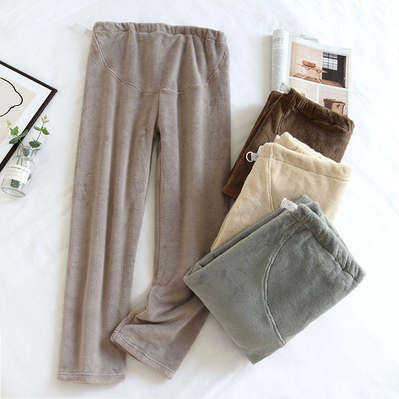 Maternity Fleece Pajama Pants Product Image