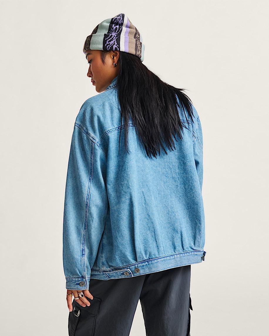 Pitstop Denim Jacket in Stonewash Blue| Vans US Product Image