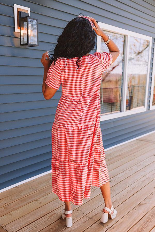 Freedom Rings Gingham Midi Product Image