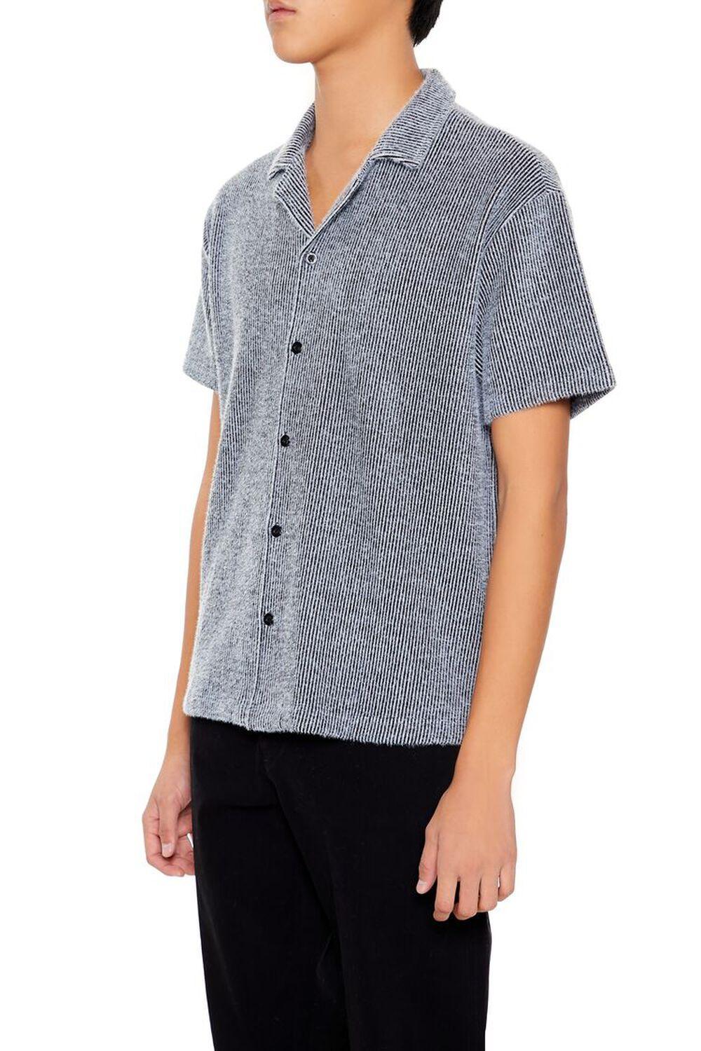 Ribbed Sweater-Knit Shirt | Forever 21 Product Image