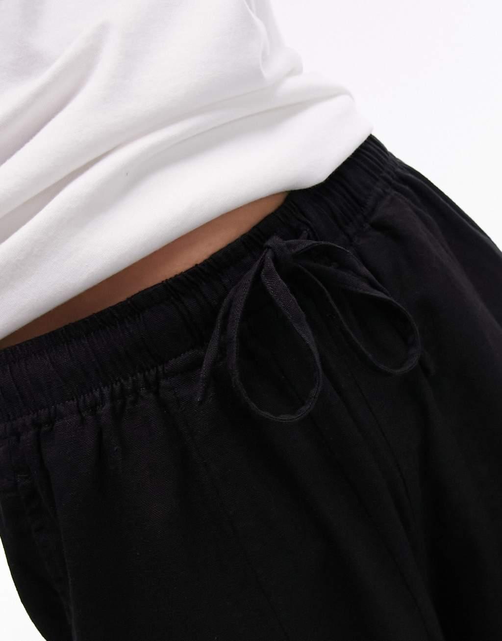 Topshop linen blend balloon pants Product Image