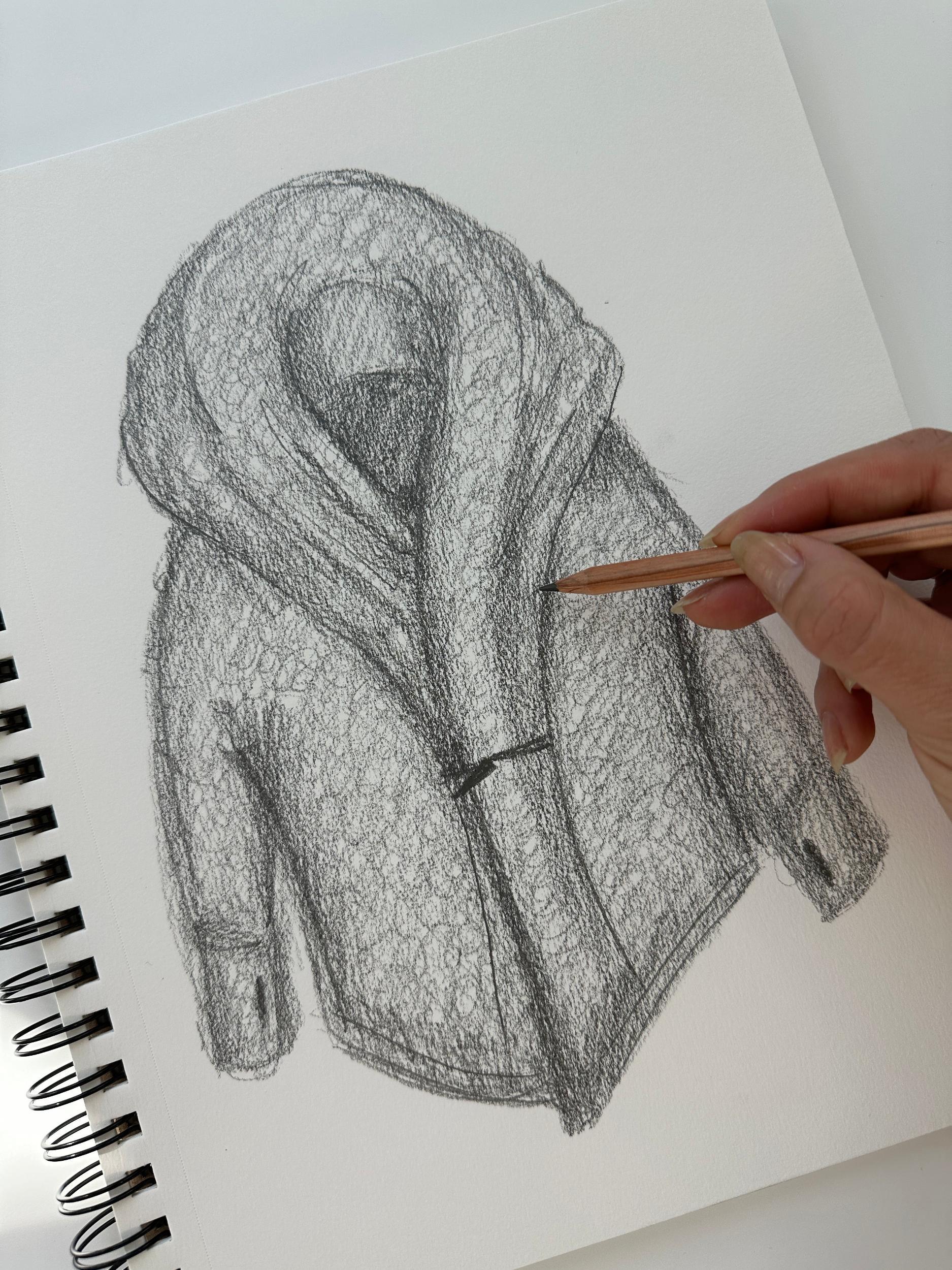 Faux Sherpa Cocoon Coat - Taupe Product Image