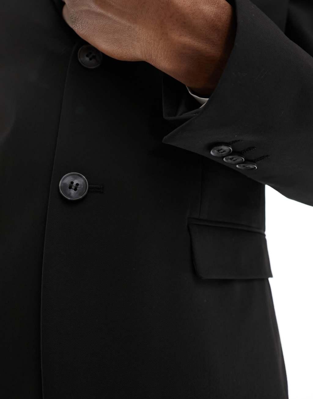 Selected Homme slim fit suit jacket in black Product Image