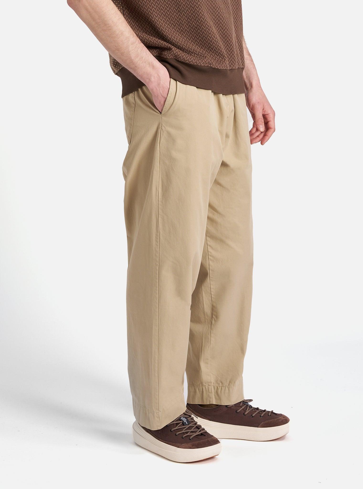 Universal Works Judo Pant in Sand Kelly Cotton Product Image
