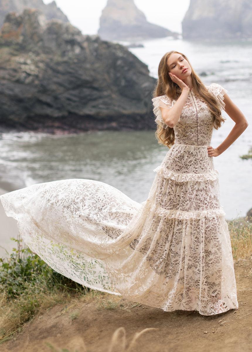 Allegra Impact Dress in Cream Female Product Image