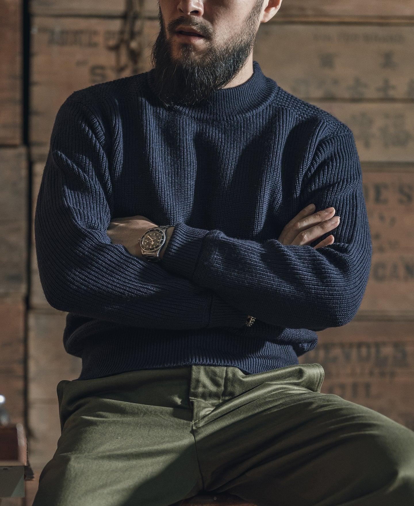 Pre-War Model USN Woolen Sweater - Navy Product Image