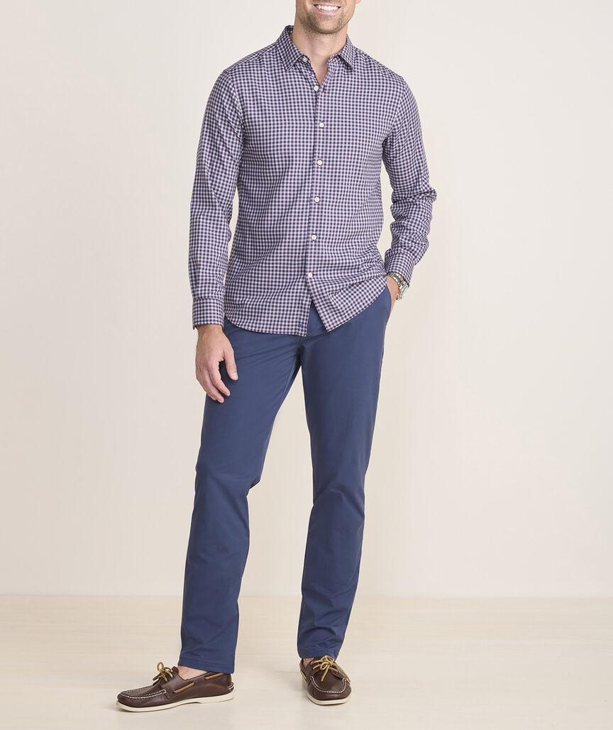 On-The-Go Brushed Twill Plaid Shirt Product Image