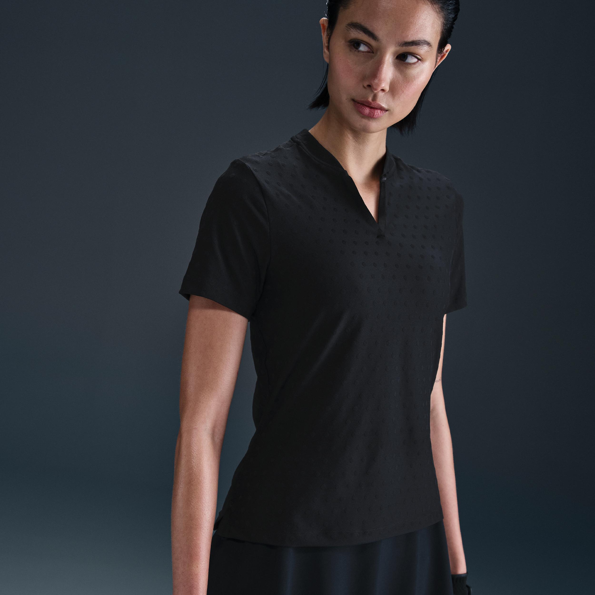 Nike Women's Tour Dri-FIT Short-Sleeve Blade Jacquard Golf Polo Product Image