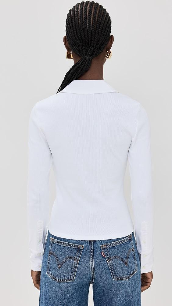 Veronica Beard Jean Scottie Mixed Media Top | Shopbop Product Image