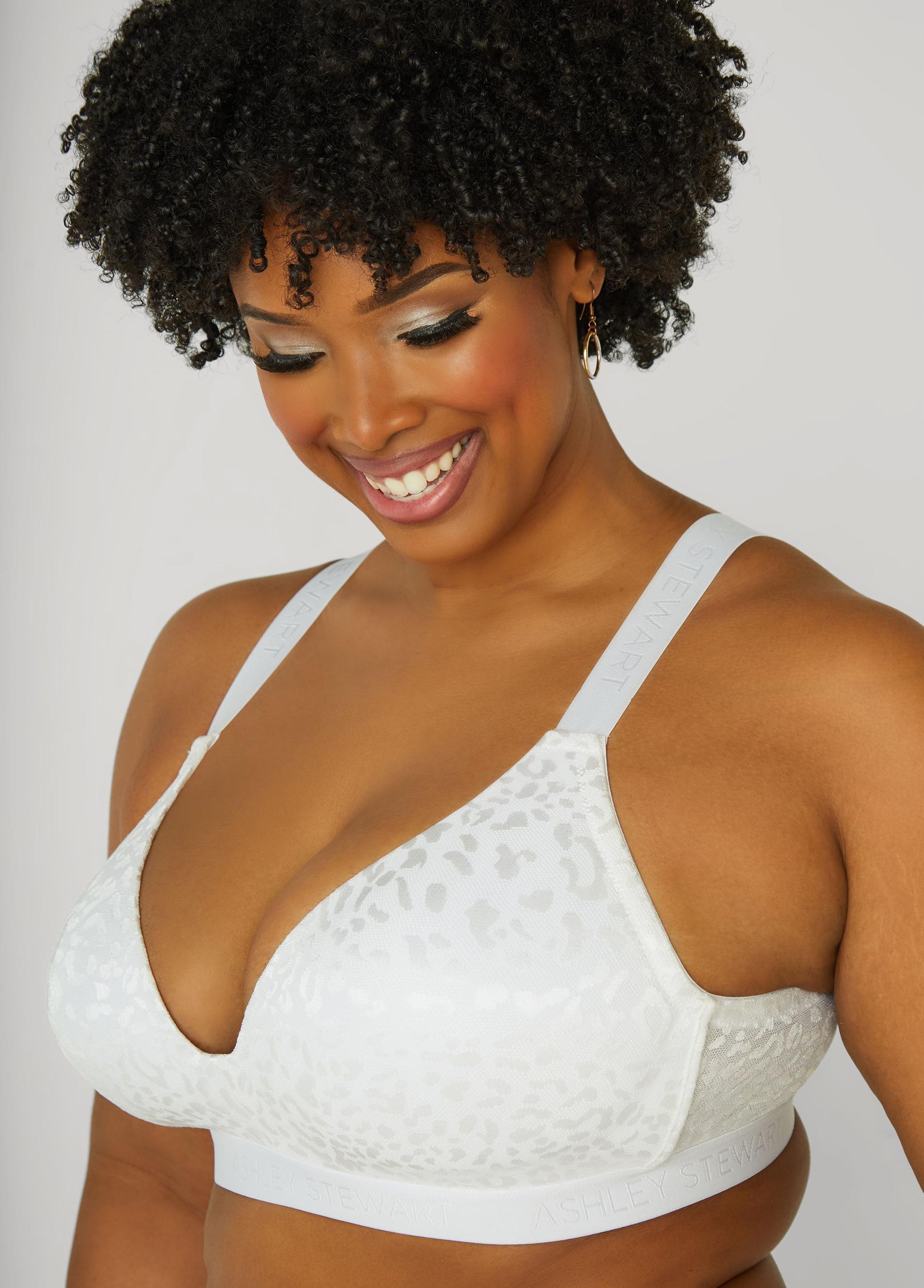 Wireless Leopard Jacquard Bra Product Image
