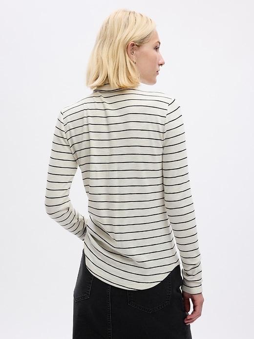 Essential Rib Turtleneck T-Shirt Product Image