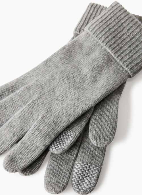 cashmere cuffed tech gloves Product Image