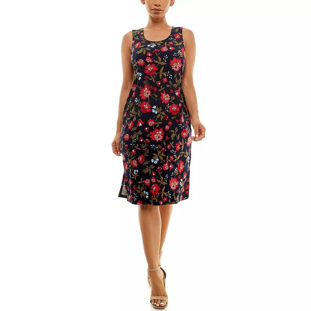 Women's Nina Leonard Bar Back Midi Dress, Size: Small, Blue Team Product Image