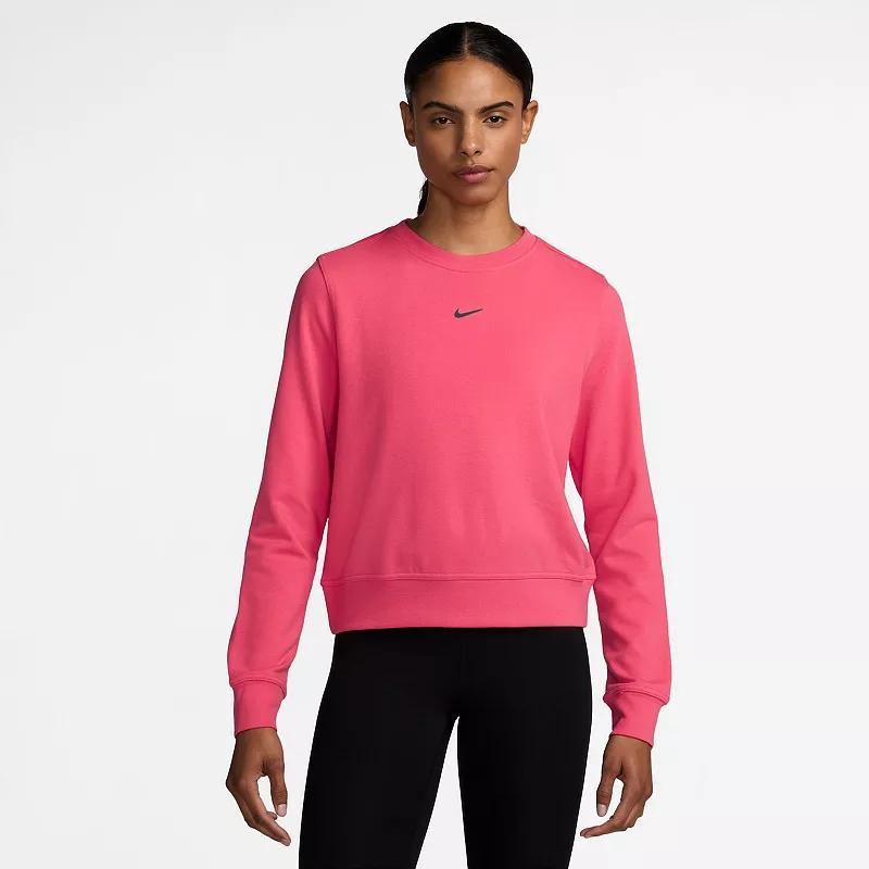 Nike Women's Dri-FIT One Crew-Neck French Terry Sweatshirt Product Image