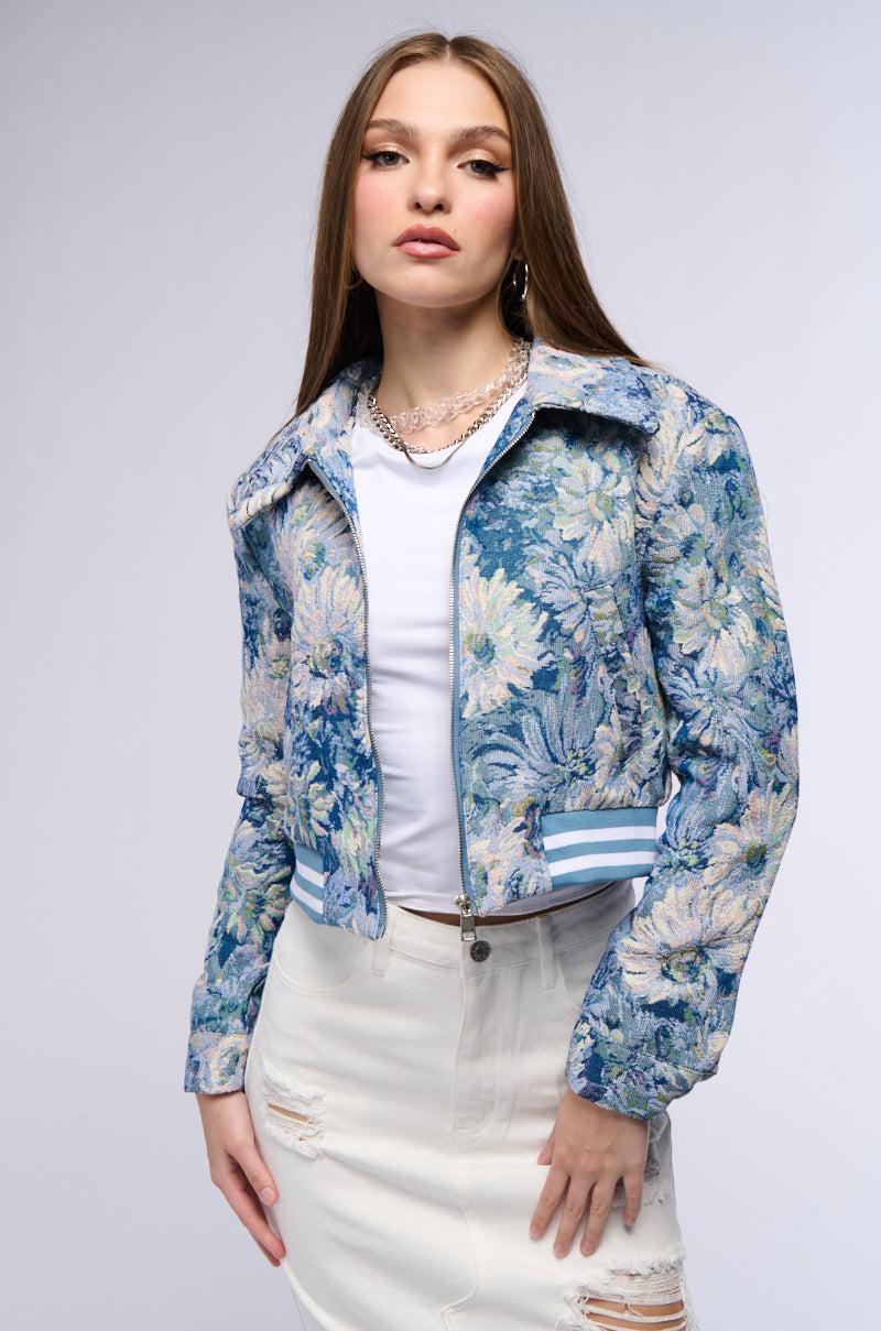 CLOUD NINE BROCADE BOMBER Product Image