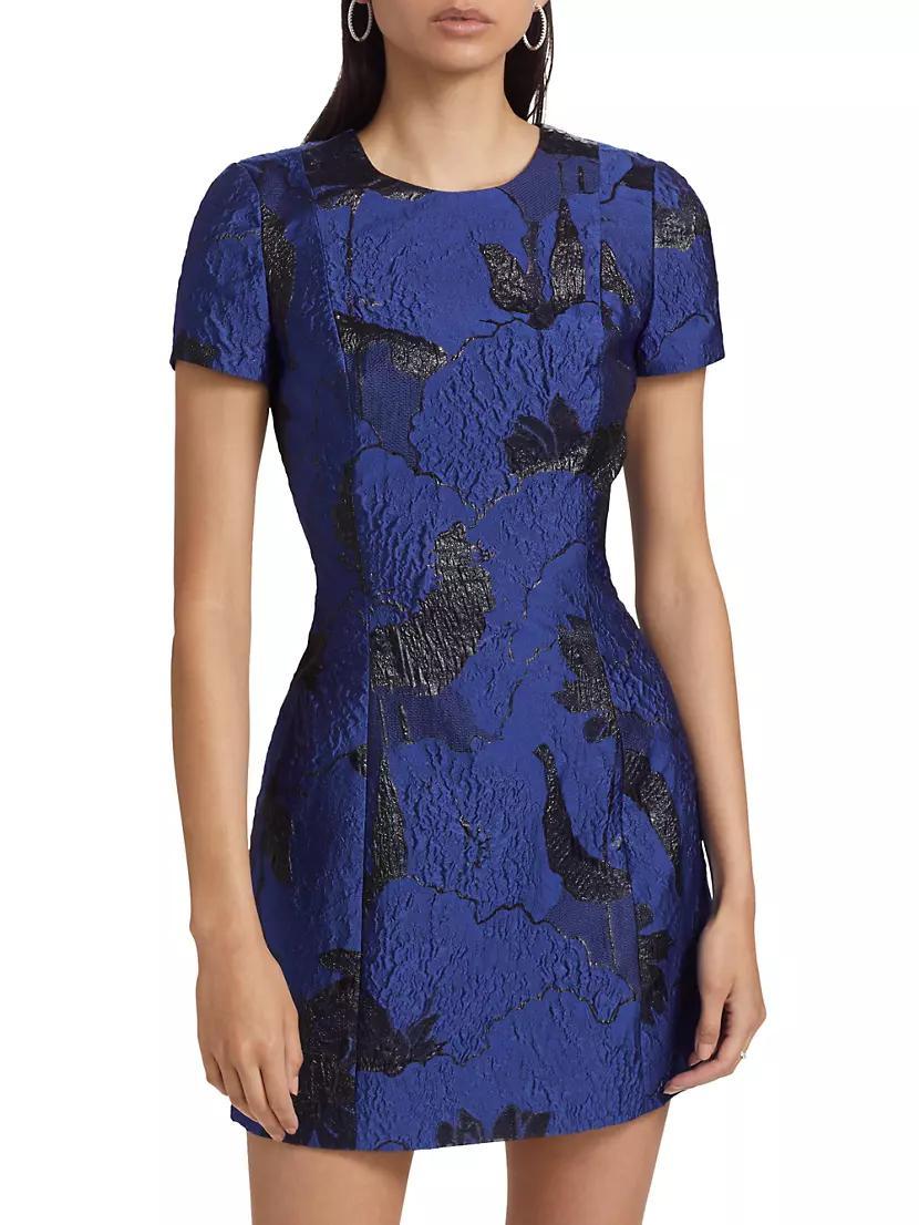 Liana Floral Jacquard Minidress Product Image