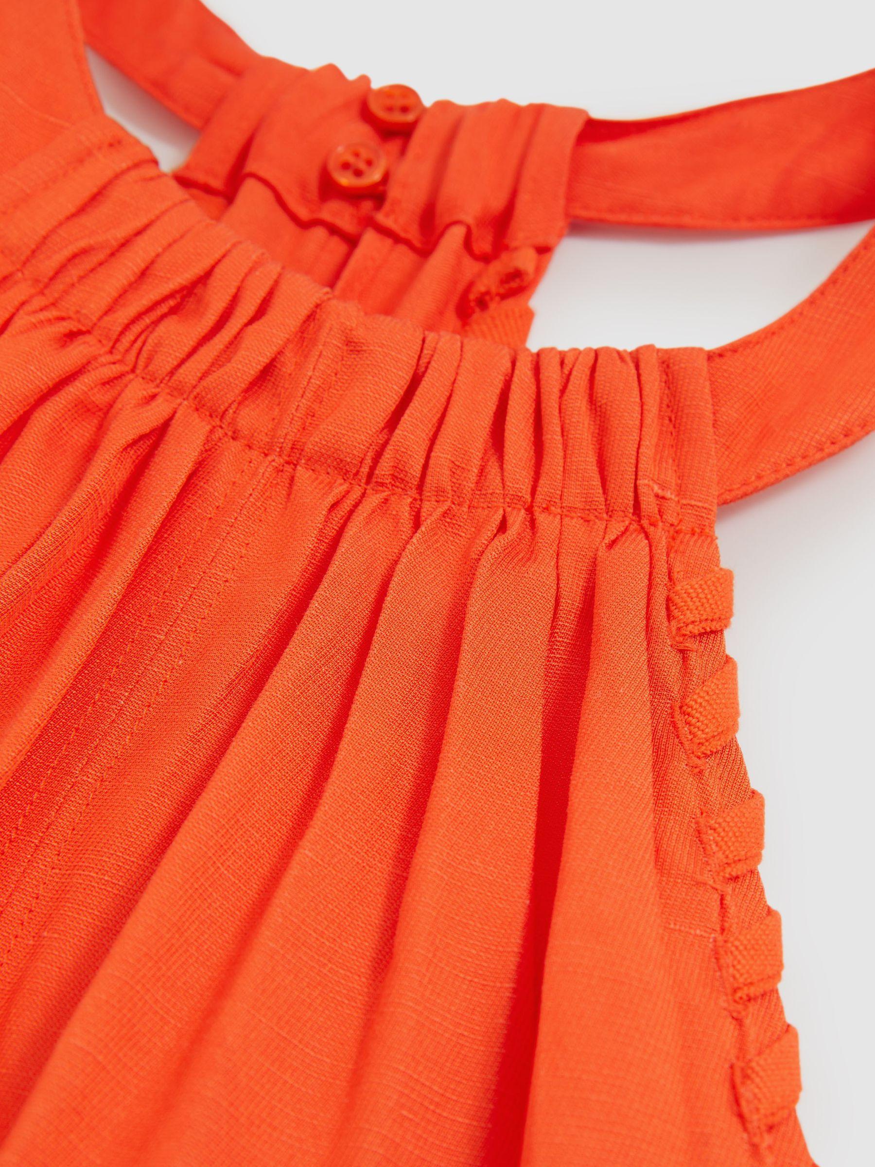 Petite Whipstitch Halterneck Midi Dress in Red Product Image