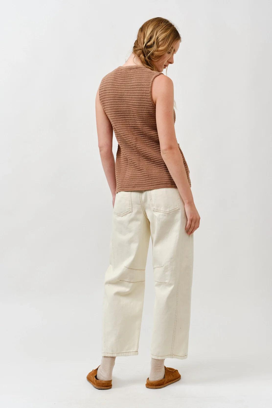 Lainey Sweater Vest - Mocha Product Image