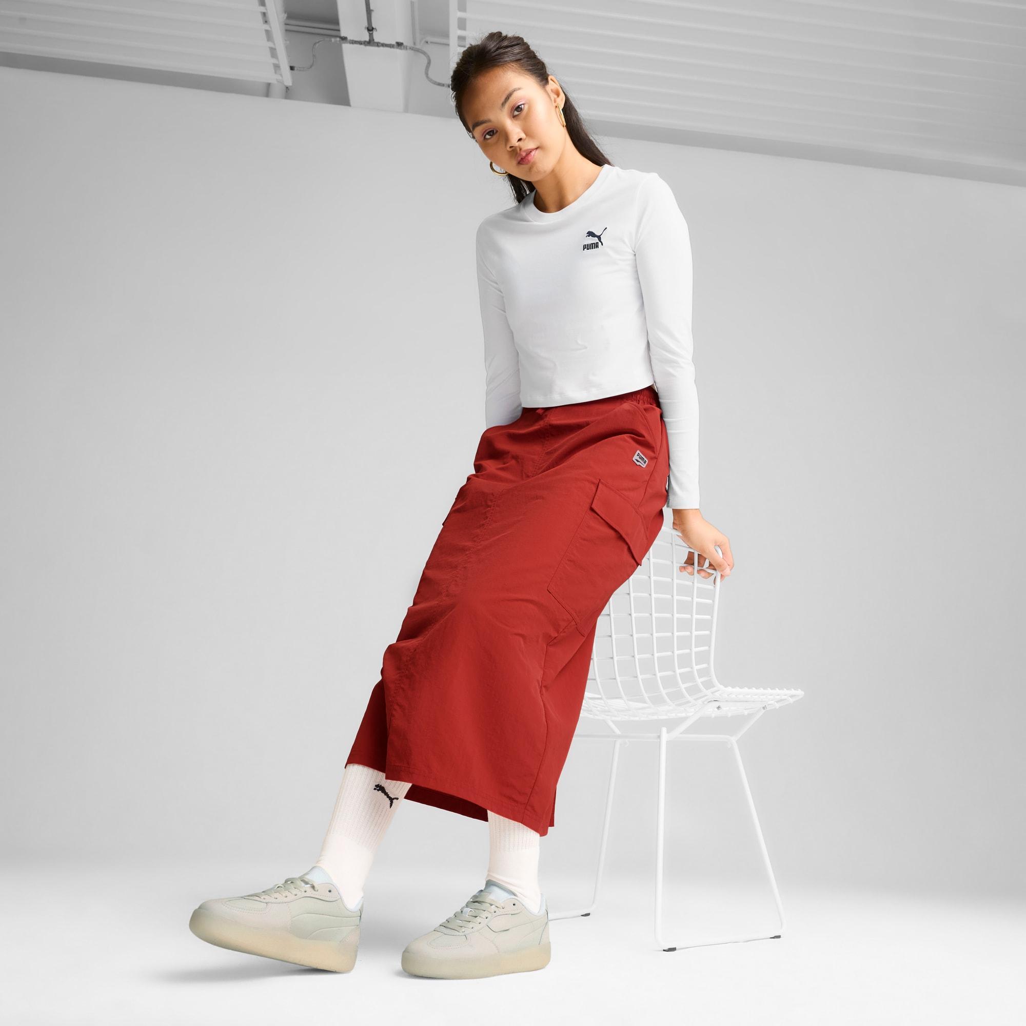 PUMA Palermo Moda Elevated Women's Sneakers in Vapor Grey/Warm White Product Image