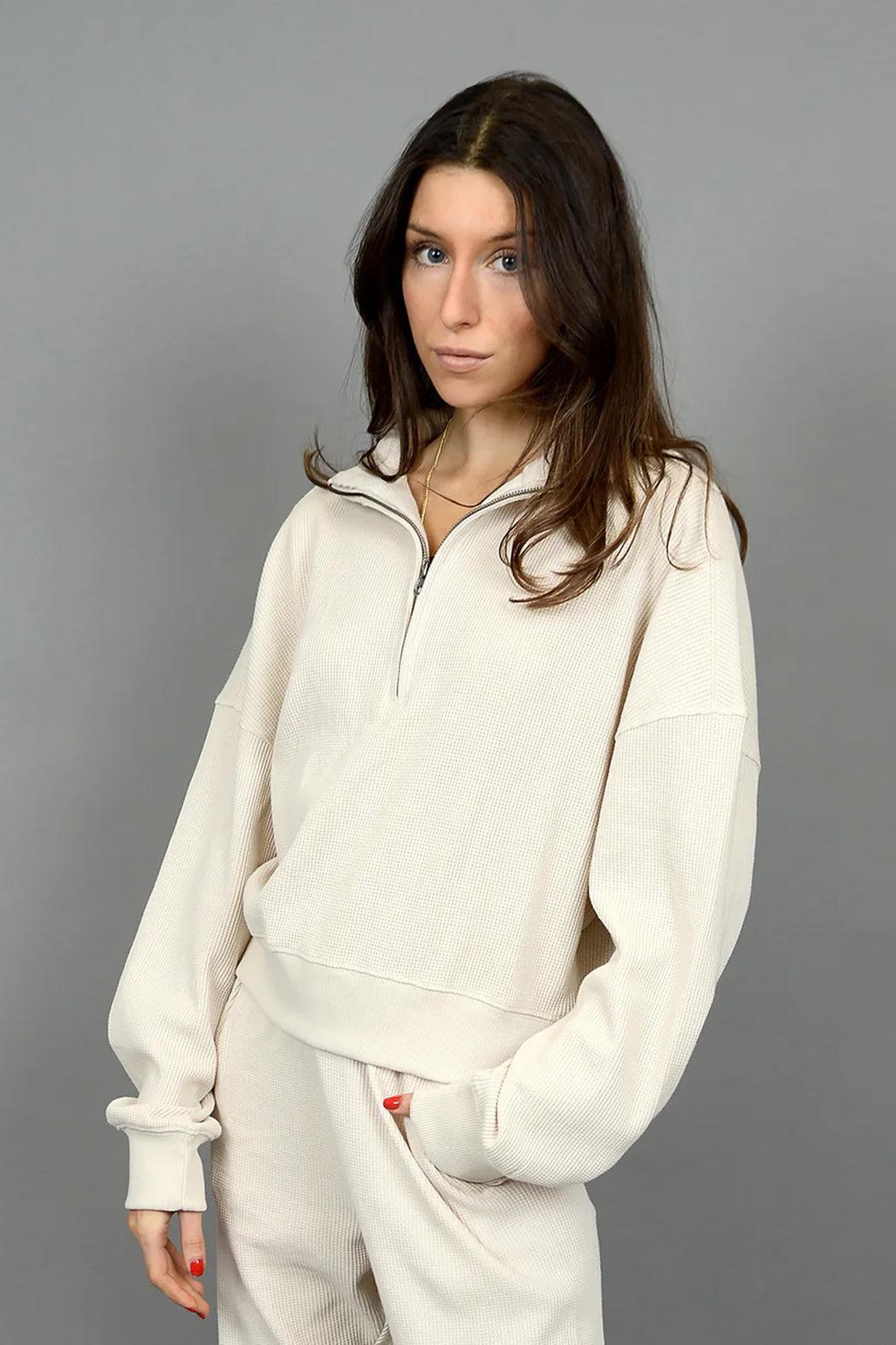 Mailyn Waffle Quarter Zip Product Image