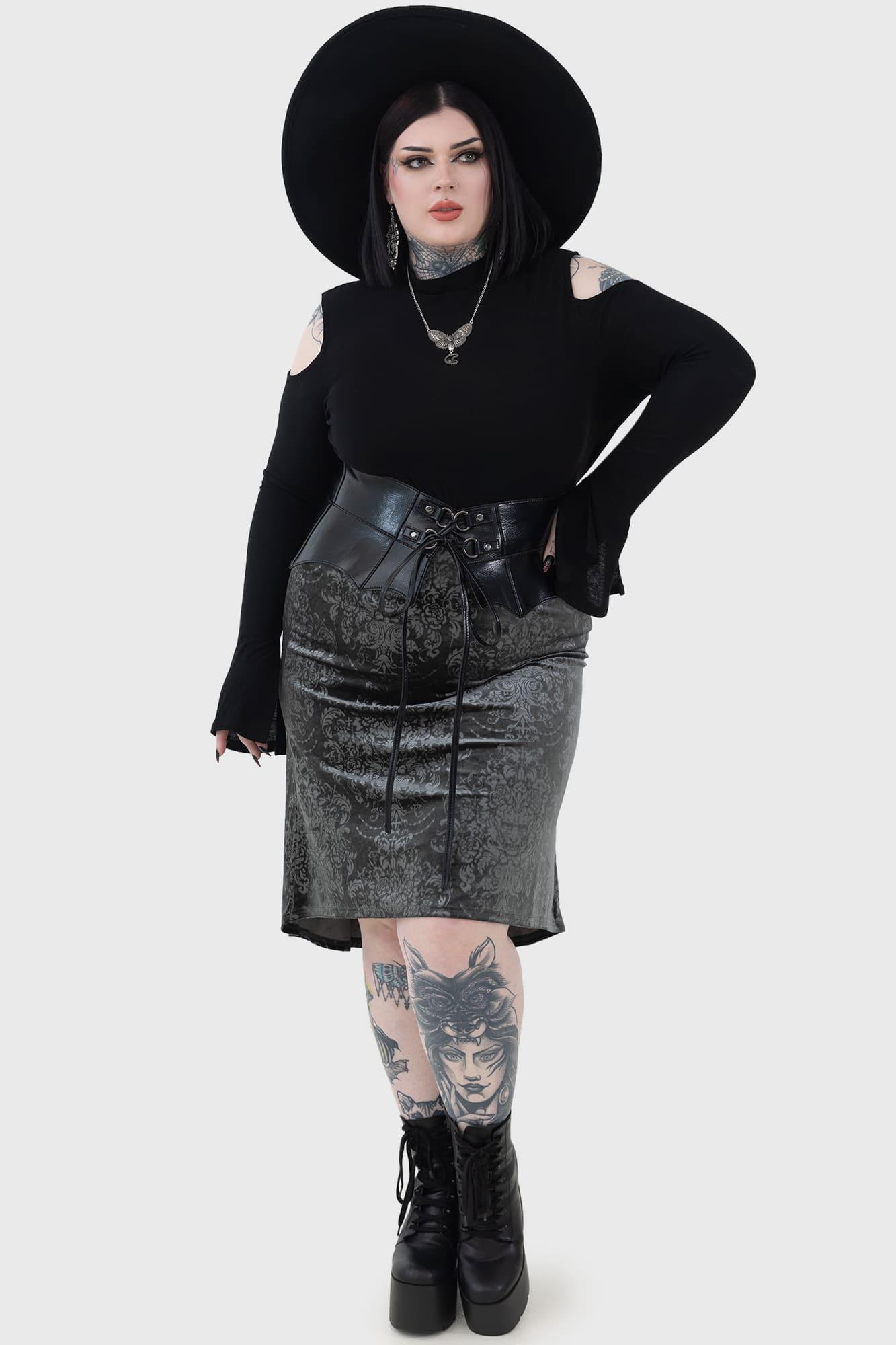 Haunted Lover Midi Skirt Female Product Image